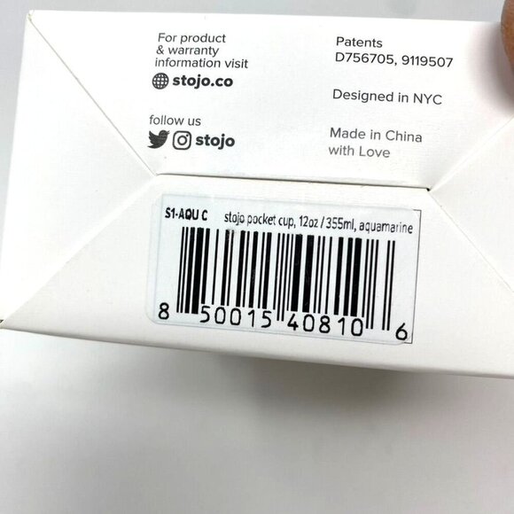 STOJO Collapsible 12 OZ Reusable To-Go Pocket Size Cup Hot/Cold Aquamarine - Picture 7 of 8